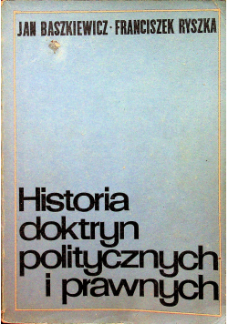 Historia doktryn politycznych i prawnych