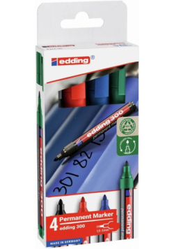 Marker permanentny 1,5-3mm 4 kolory