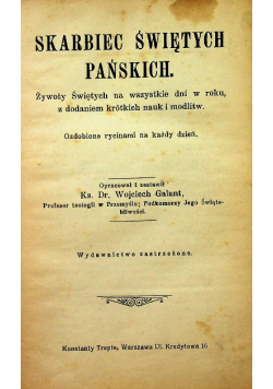 Skarbiec Świętych Pańskich 1910 r.