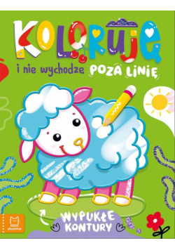 Koloruję i nie wychodzę poza linię - z owieczką. Wypukłe kontury