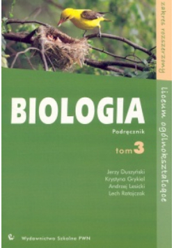 Biologia Tom 3 Podręcznik Zakres rozszerzony