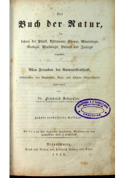 Das Buch der Natur 1856r