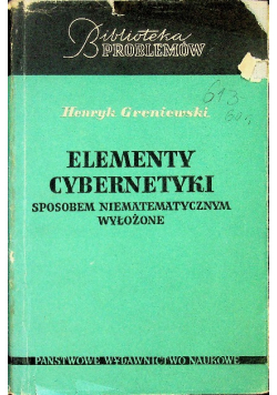 Elementy cybernetyki sposobem niematematycznym