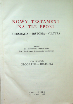 Nowy Testament na tle epoki