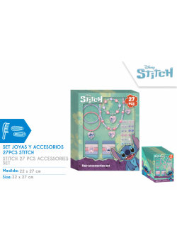 Zestaw akcesoriów do włosów Stitch 27 elementów ST00104