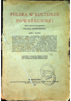 Polska w kulturze powszechnej  część I 1918 r