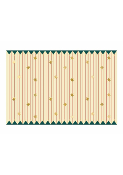 Obrus papierowy Pasy z gwiazdkami 180x120cm