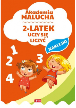 Akademia malucha 2-latek uczy się liczyć