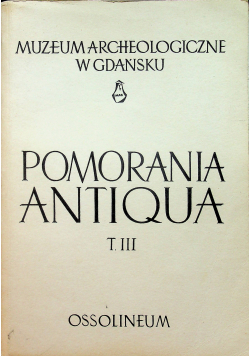 Pomorania antiqua Tom III