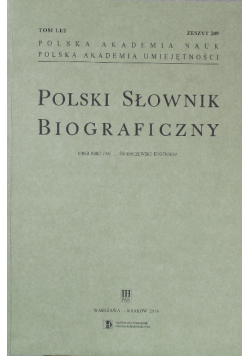 Polski słownik biograficzny Zeszyt 209