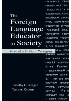 The Foreign Language Educator in Society