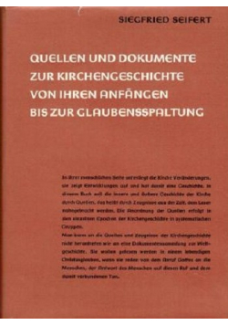 Quellen und dokumente zur kirchengeschichte