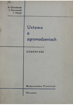 Ustawa o zgromadzeniach