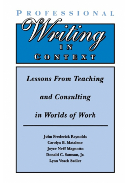 Professional Writing in Context