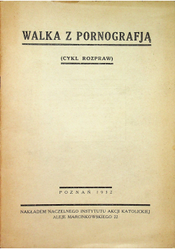 Walka z pornografją 1932 r.