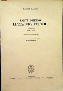 Zarys dziejów literatury polskiej tom 2