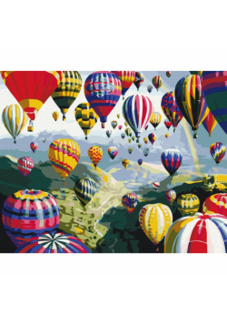 Malowanie po numerach BRUSHME 40x50 cm kolorowe balony