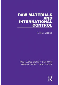 Raw Materials and International Control