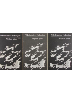 Sołowjow Wybór pism Tom I do III