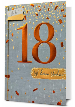Karnet W dniu urodzin 18