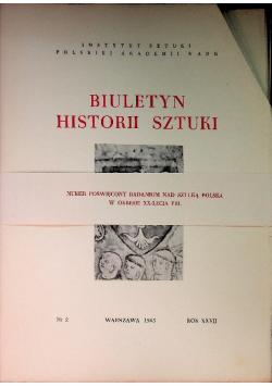 Biuletyn Historii Sztuki Nr 2 / 65