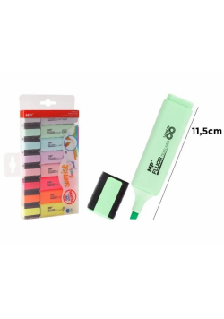 Zakreślacz fluorescencyjny pastel 8szt