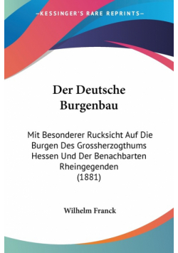Der Deutsche Burgenbau