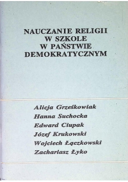 Nauczanie religii w szkole w państwie demokratycznym