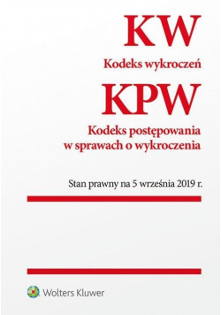 Kodeks wykroczeń, KPW w.2019