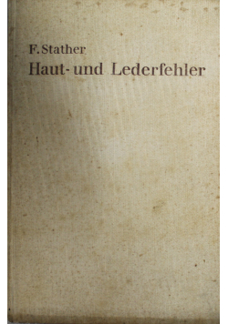 Haut und Lederfehler 1934 r.