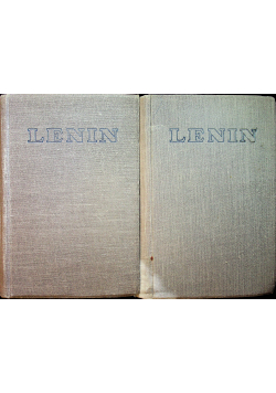 Lenin Dzieła wybrane tom I i II 1948r