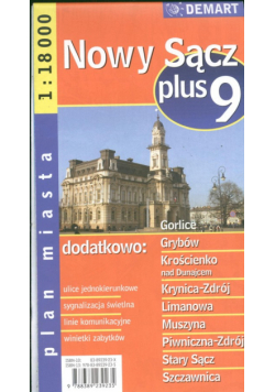 Nowy Sącz plus 9 1:18 00 plan miasta