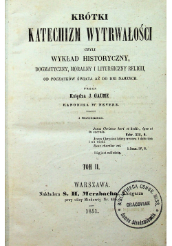 Krótki katechizm wytrwałości 1851 r.