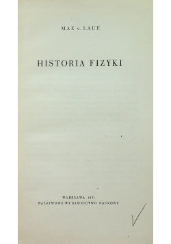 Historia Fizyki