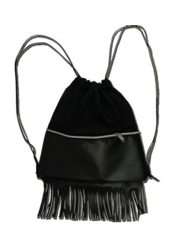 Worek na buty Glamour ekoskóra z frędzlami