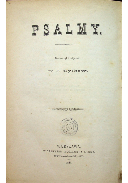 Psalmy 1883 r.
