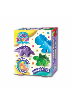 Zestaw kreatywny Strigo Just Squish stwórz swoje żelowe figurki Dinozaury