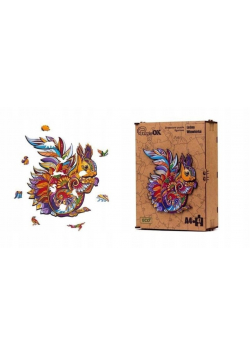 Puzzle drewniane eko 47 Leśna wiewiórka