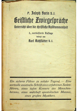 Beiftliche Zwiegesprache 1929 r.