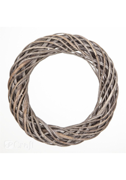 Wianek wiklynowy szary 36cm
