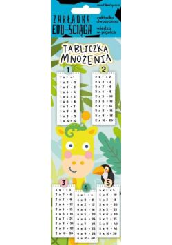 Zakładka edu-ściąga. Tabliczka mnożenia - żyrafa