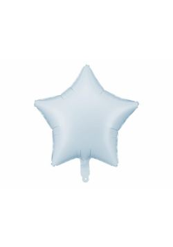 Balon foliowy Gwiazdka 48cm mglisty niebieski