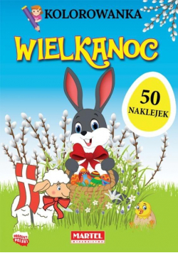 Kolorowanka z naklejkami. Wielkanoc