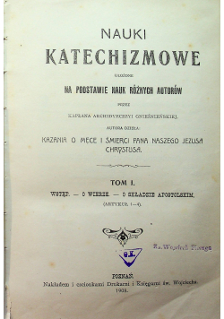Nauki Katechizmowe Tom I 1908 r.