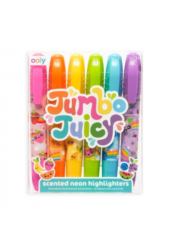 Flamastry pachnące neonowe Jumbo Juicy 6 kolorów