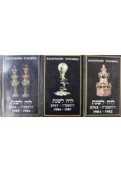 Kalendarz Żydowski zestaw 3 książek