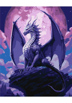 Malowanie po numerach - Majestatyczny smok 40x50cm