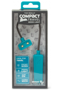 Compact Book Light - lampka do książki - turkusowa