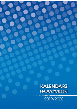Kalendarz nauczycielski 2019/2020 [kropki]