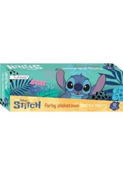Farby plakatowe 12 kolorów 20ml Stitch